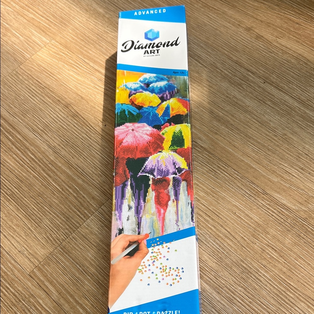 Diamond Art Kit with Colorful Umbrella Design